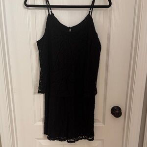 Mossimo Supply Co. Black Lace Romper